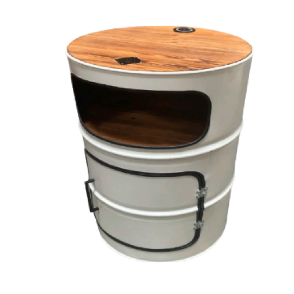 HULK Premium Designer Fass-Schrank | 208L Minibar & Aufbewahrung | Handveredelt